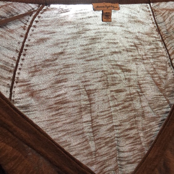 American Eagle Lightweight Grey Cardigan - Picture 5 of 11